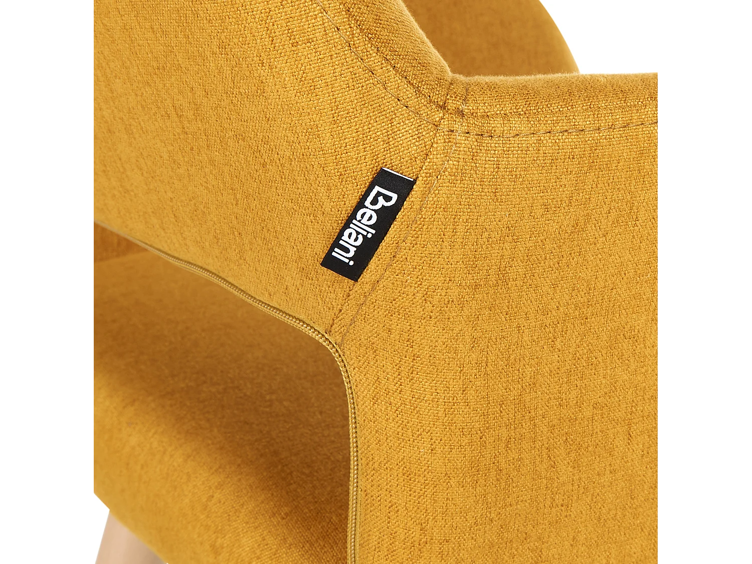 Set van 2 eetkamerstoelen CHICAGO Mosterdgeel