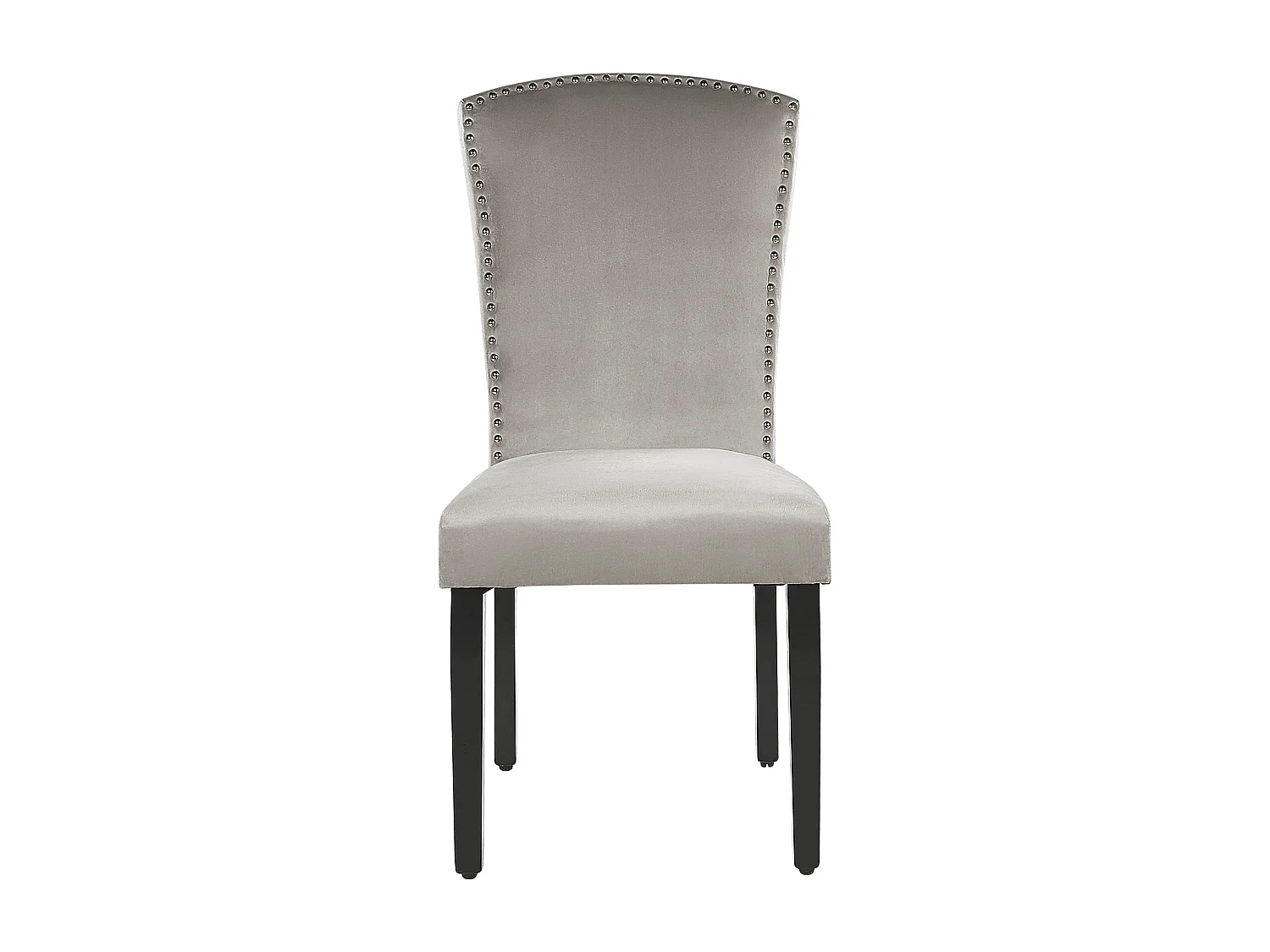 Set van 2 eetkamerstoelen PISECO Fluweel Grijs