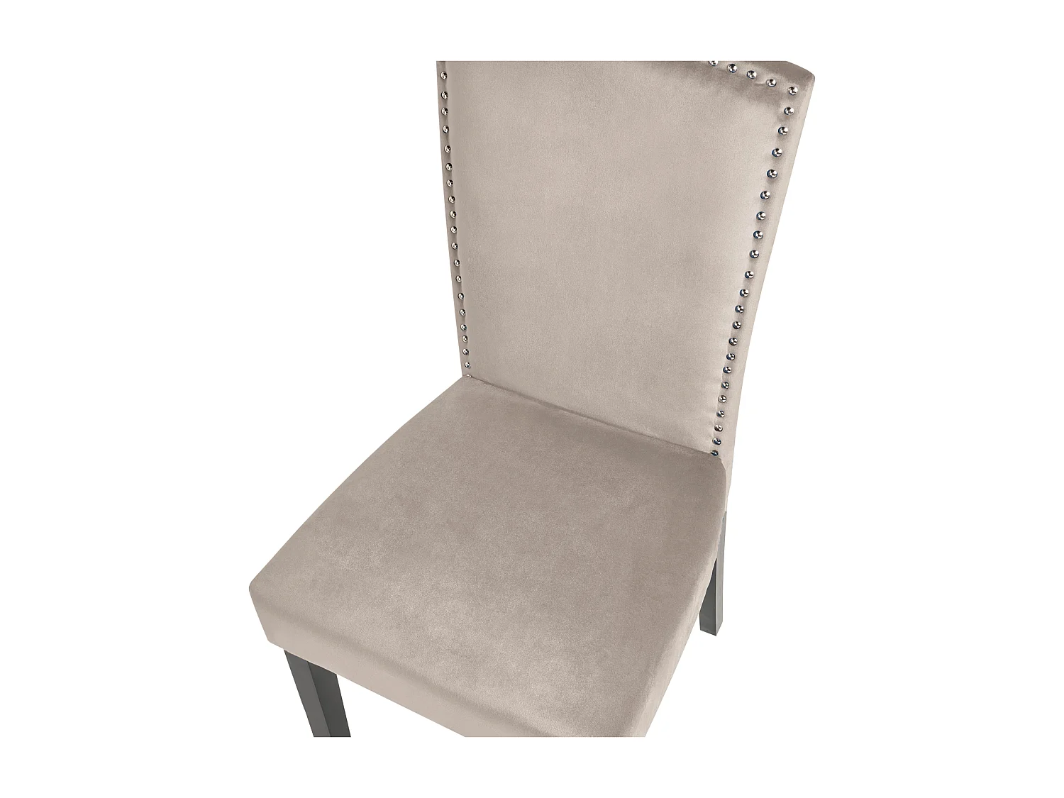 Set van 2 eetkamerstoelen PISECO Fluweel Grijs