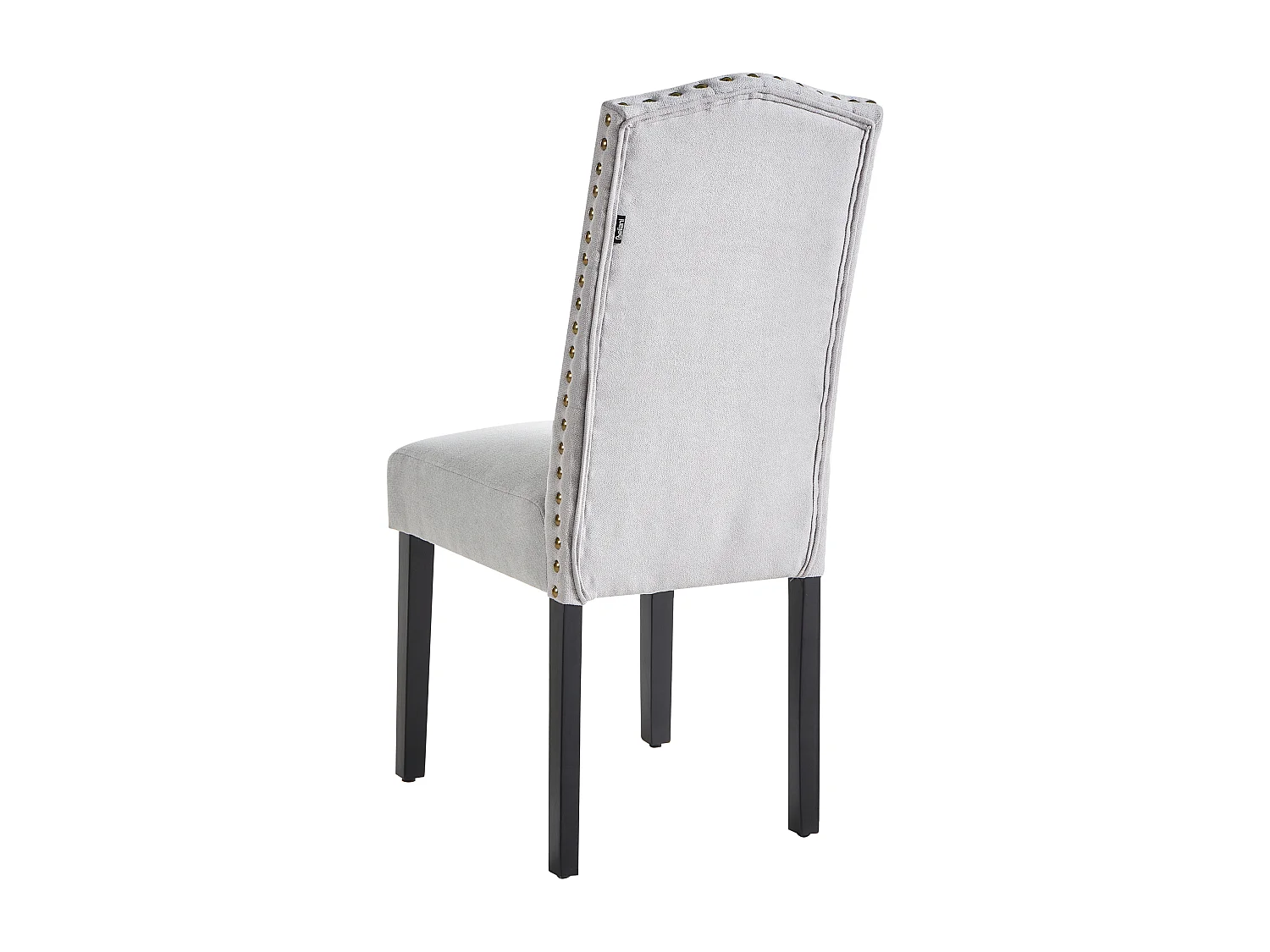 Set di 2 sedie da pranzo SHIRLEY Tessuto Grigio