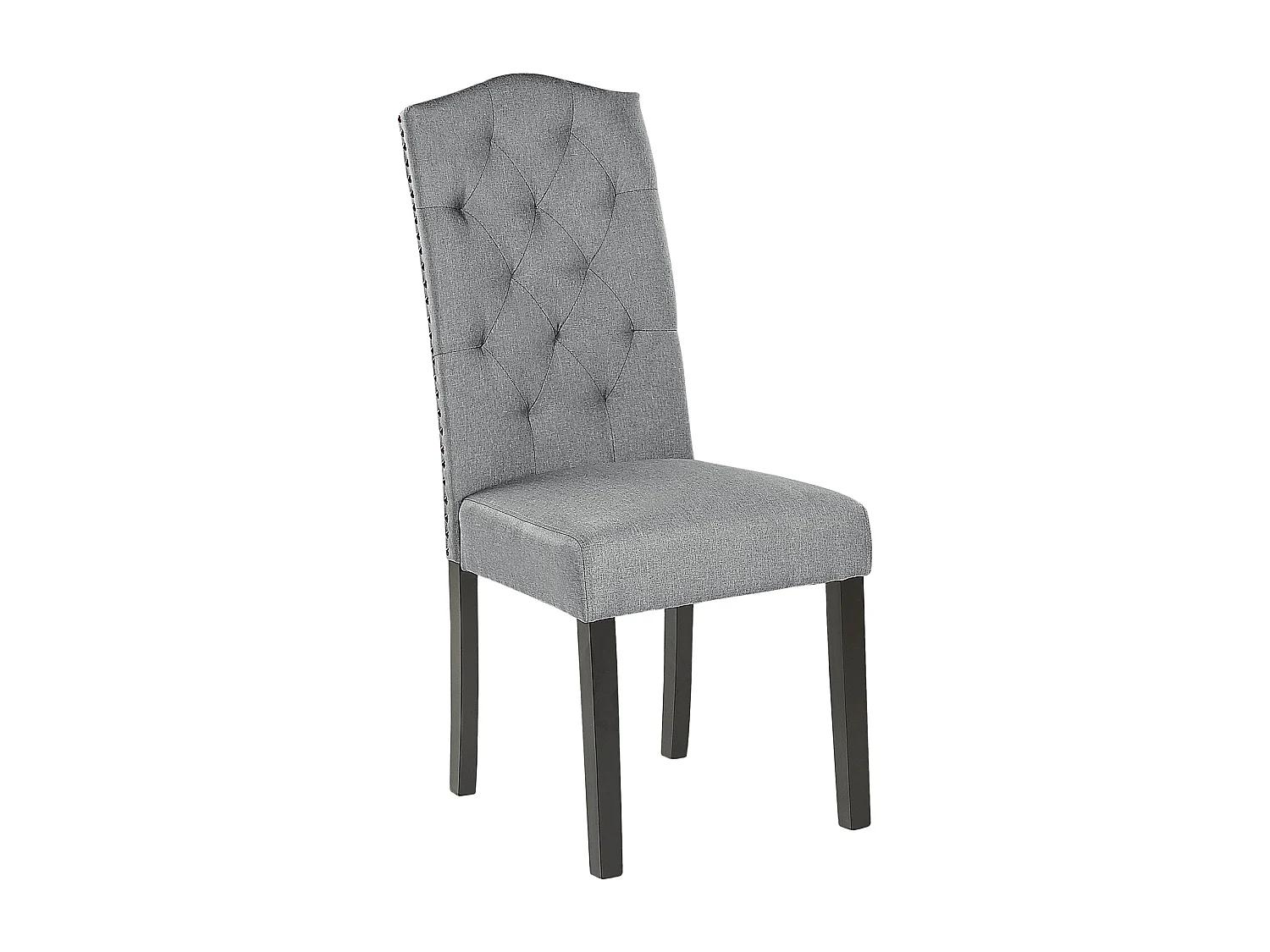 Set van 2 eetkamerstoelen SHIRLEY Stof Grijs