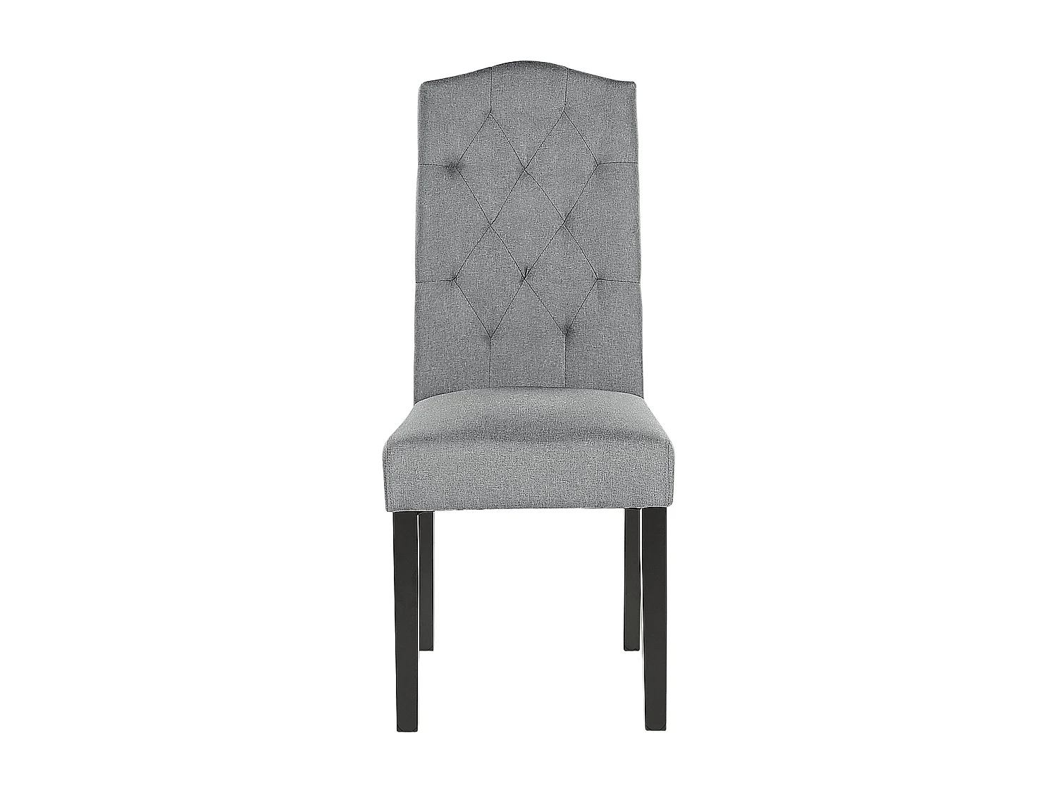 Set van 2 eetkamerstoelen SHIRLEY Stof Grijs