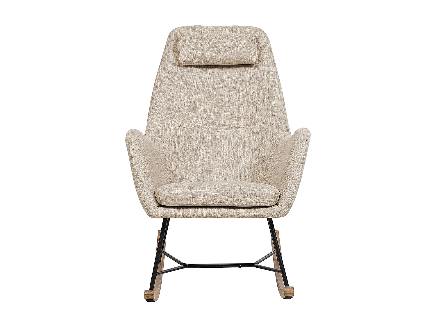 Schaukelsessel ARRIE Stoff Hellbeige