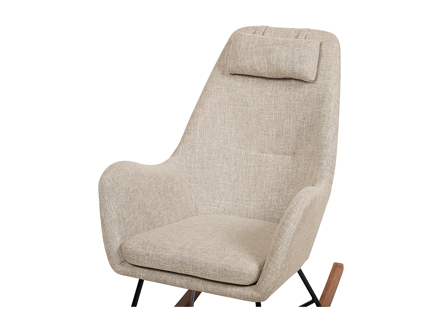 Schaukelsessel ARRIE Stoff Hellbeige