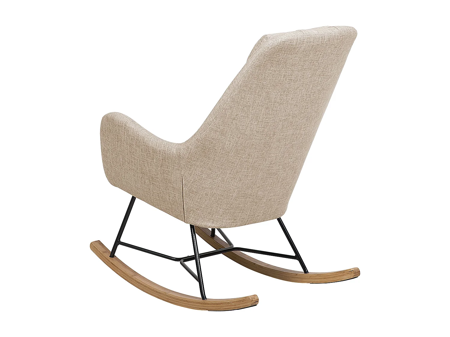 Schommelstoel ARRIE Stof Lichtbeige