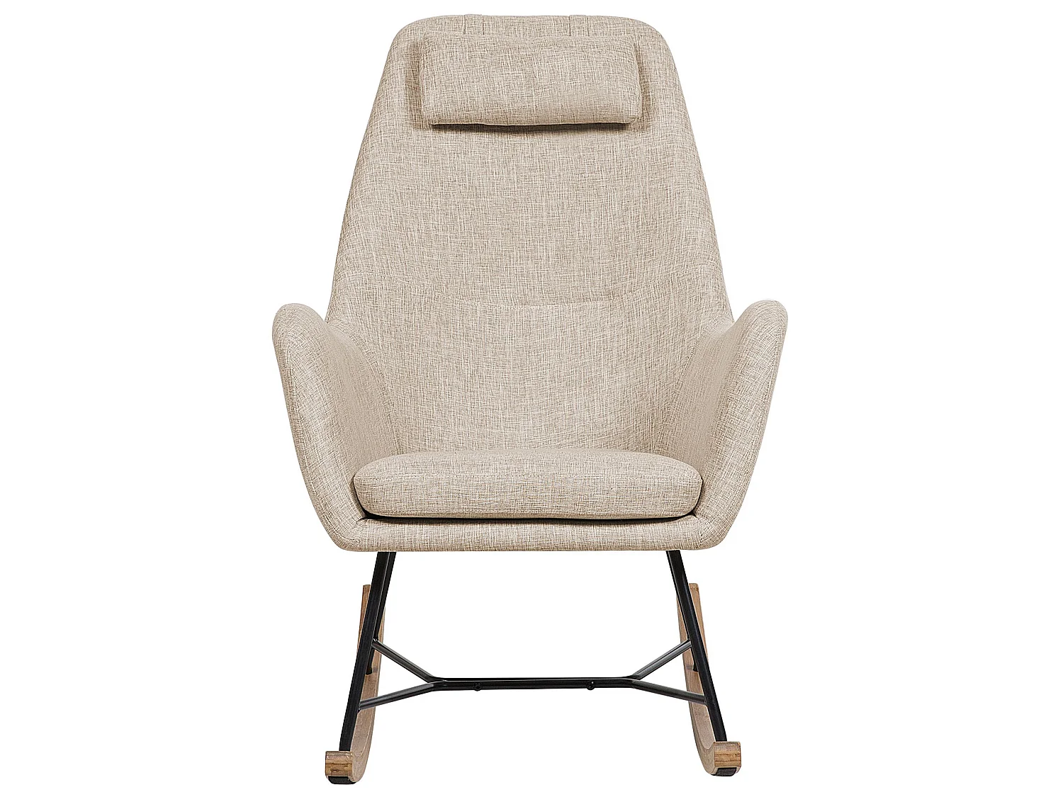 Schommelstoel ARRIE Stof Lichtbeige