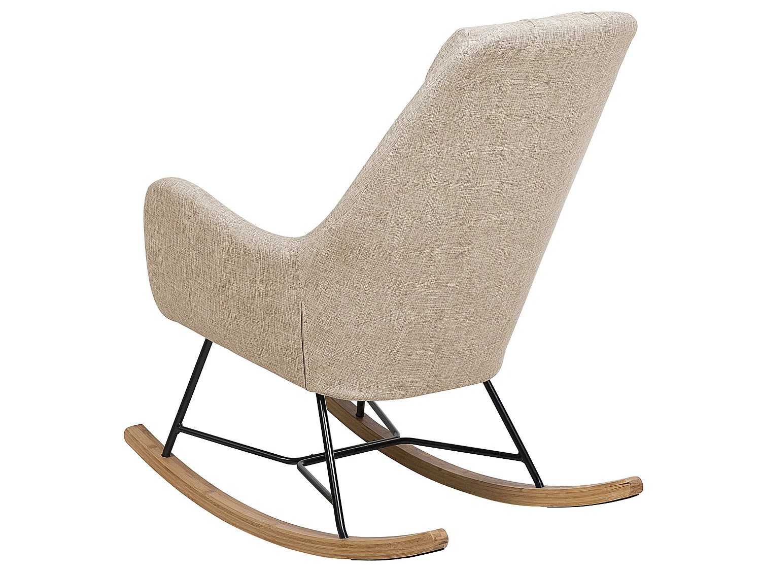 Schommelstoel ARRIE Stof Lichtbeige