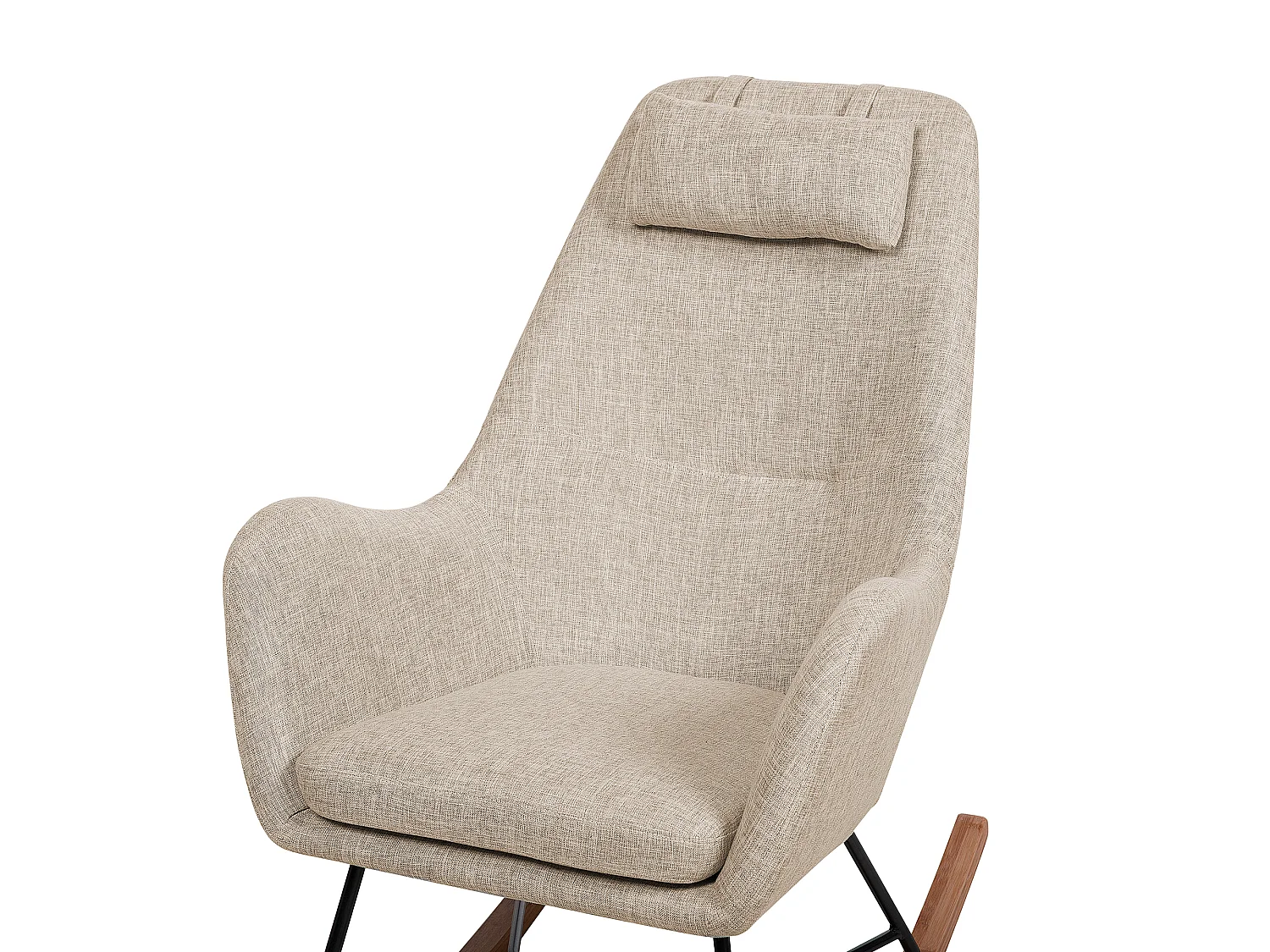Schommelstoel ARRIE Stof Lichtbeige
