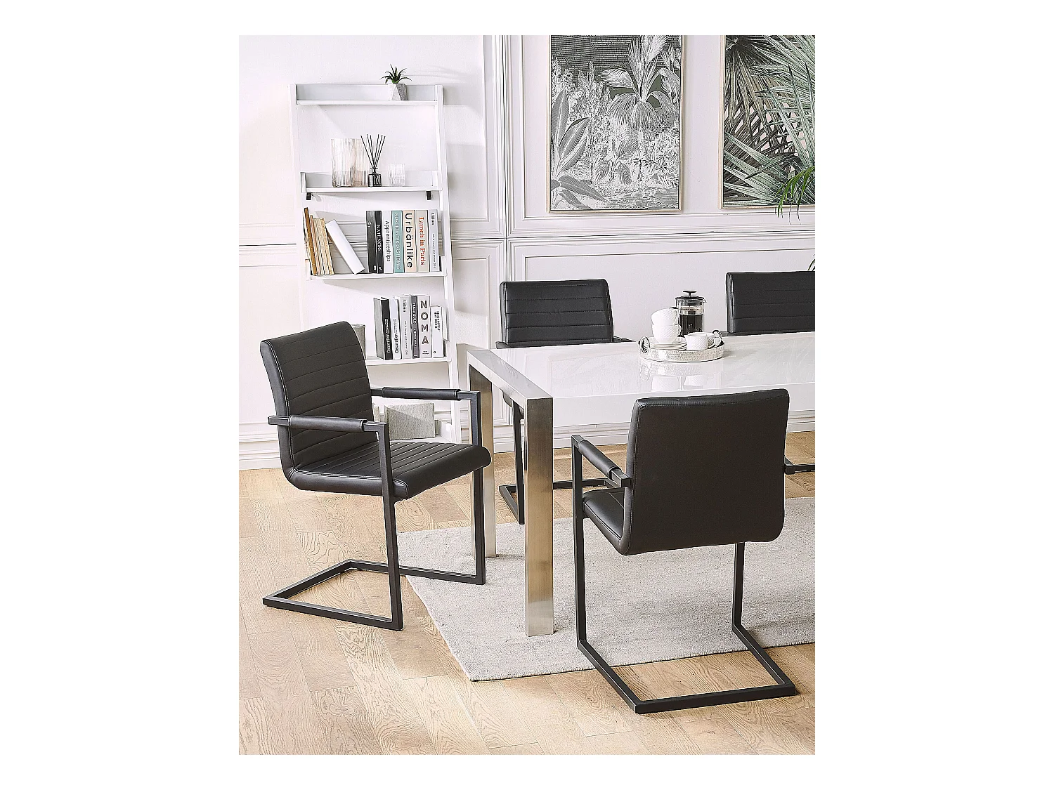 Set van 2 vergaderstoelen BUFORD Kunstleer Zwart