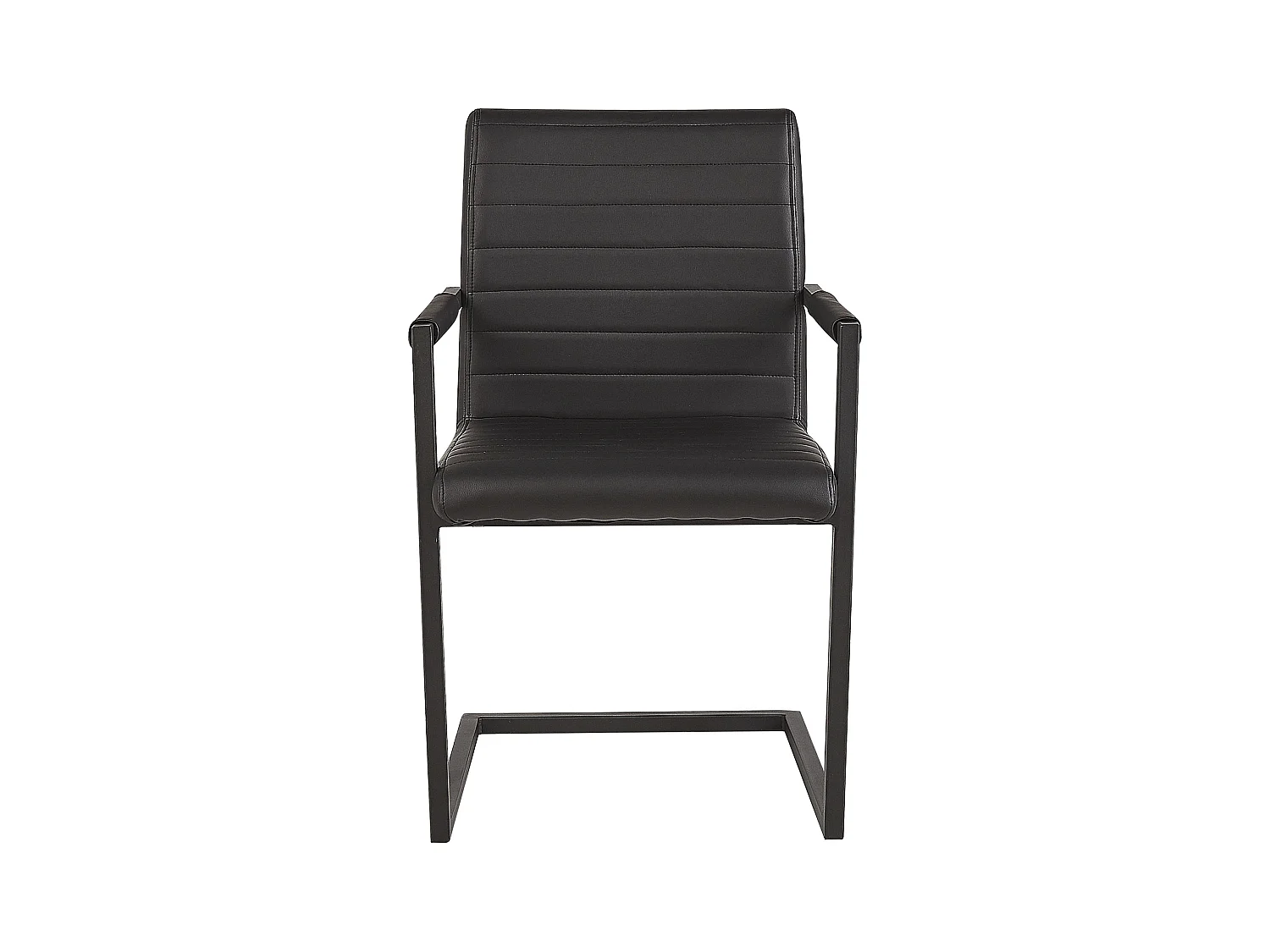 Set van 2 vergaderstoelen BUFORD Kunstleer Zwart