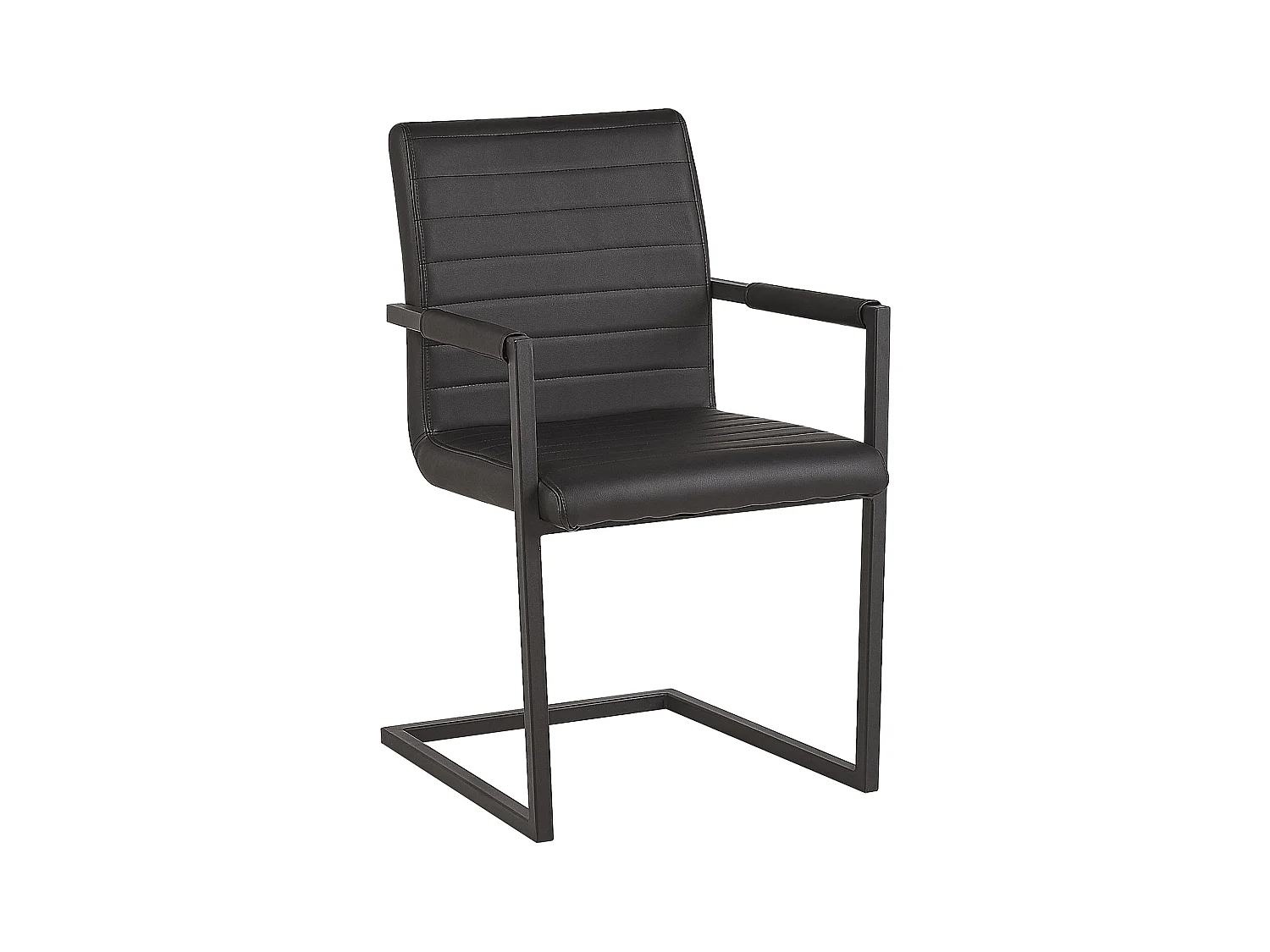 Set van 2 vergaderstoelen BUFORD Kunstleer Zwart