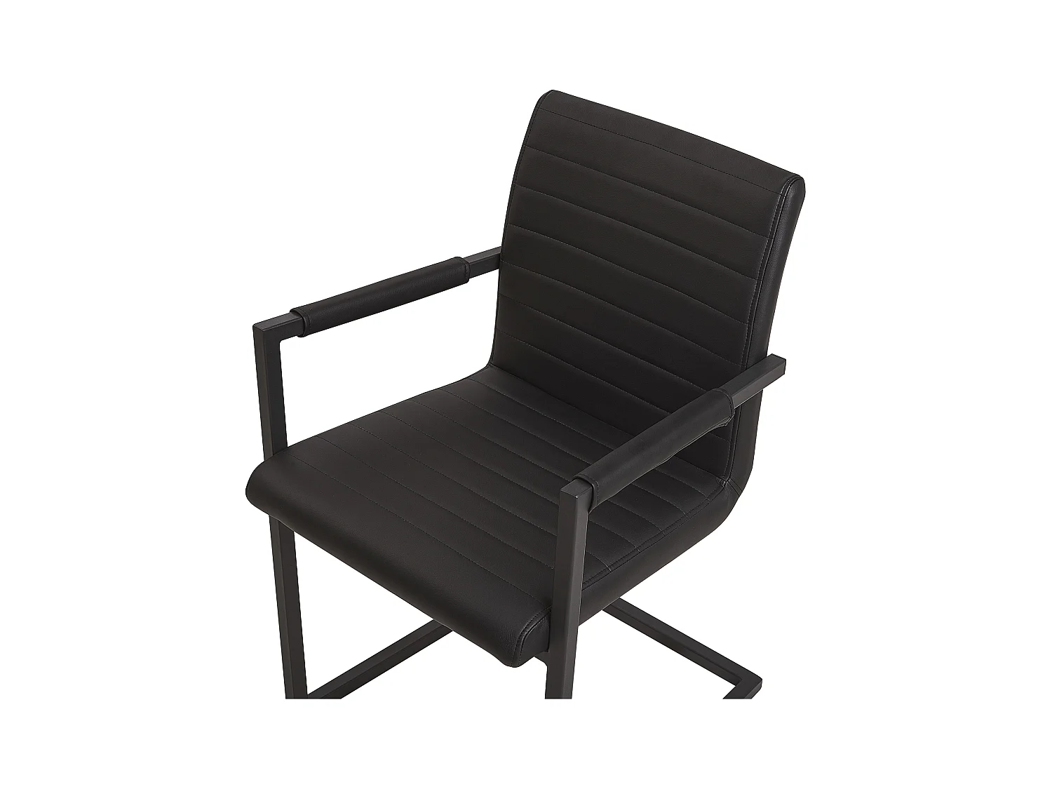Set van 2 vergaderstoelen BUFORD Kunstleer Zwart