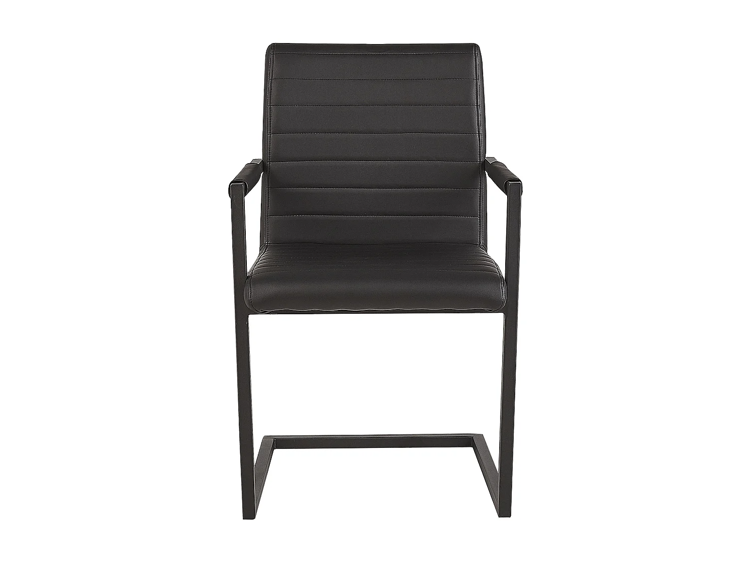 Set van 2 vergaderstoelen BUFORD Kunstleer Zwart