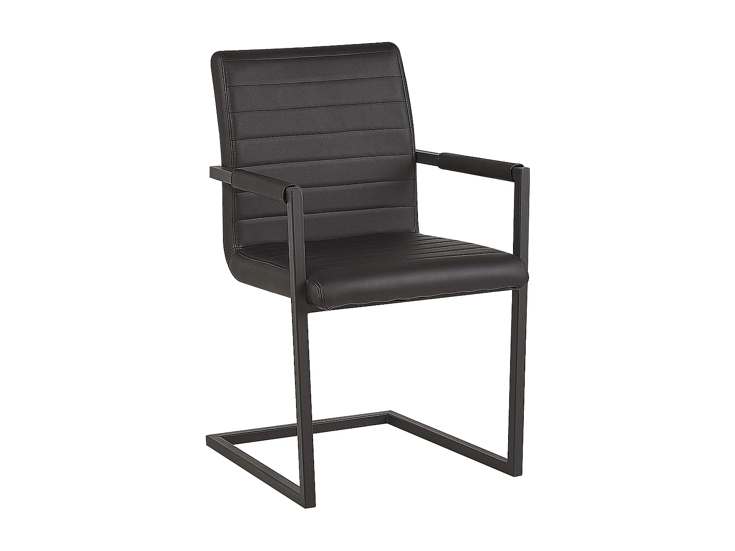 Set van 2 vergaderstoelen BUFORD Kunstleer Zwart