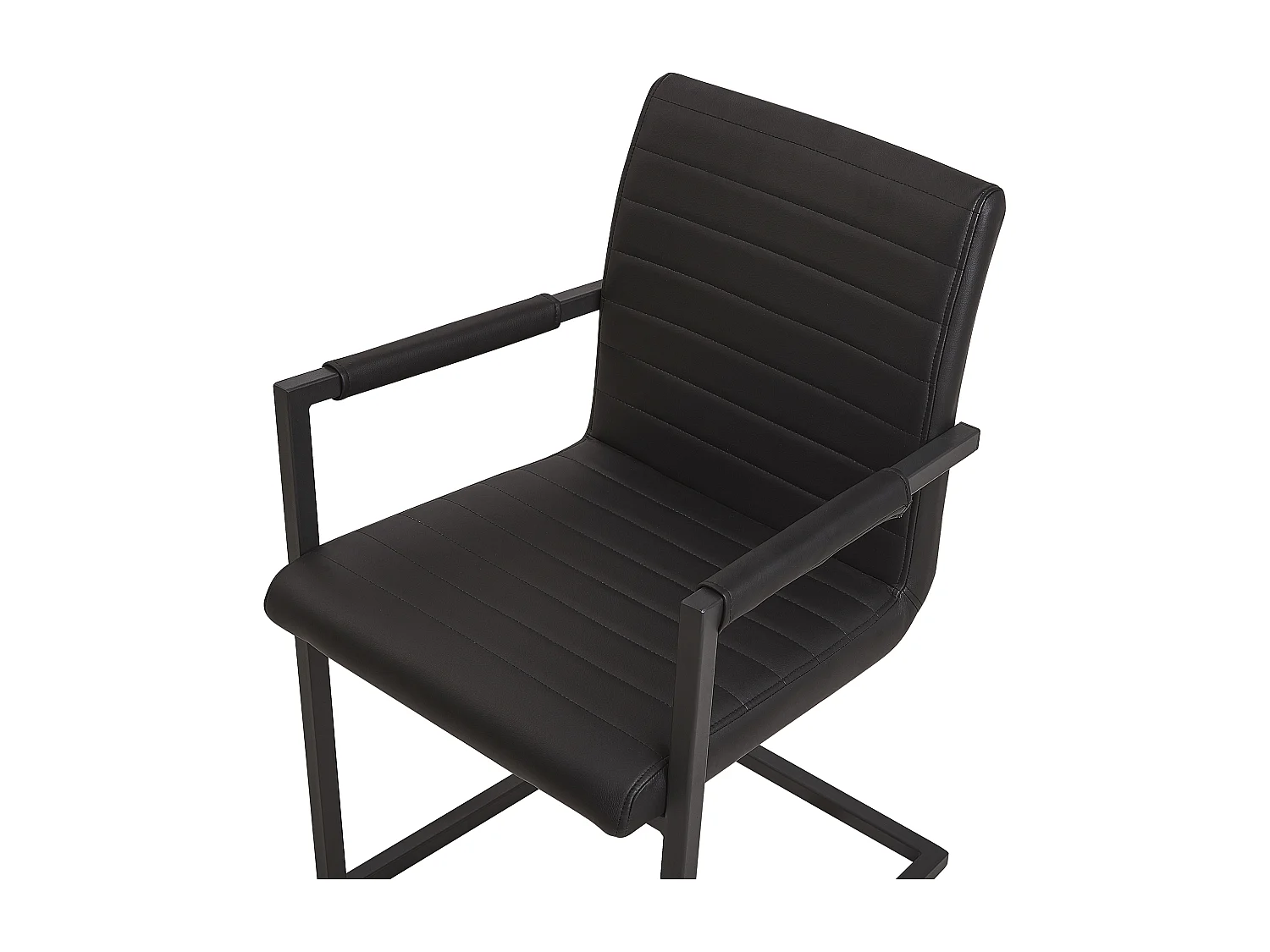 Set van 2 vergaderstoelen BUFORD Kunstleer Zwart