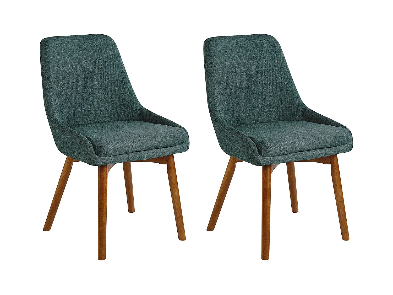 Lot de 2 chaises de salle à manger MELFORT Vert foncé