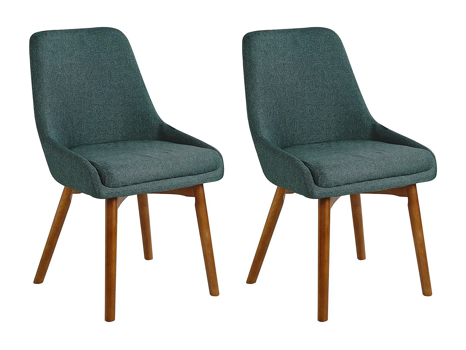 Lot de 2 chaises de salle à manger MELFORT Vert foncé