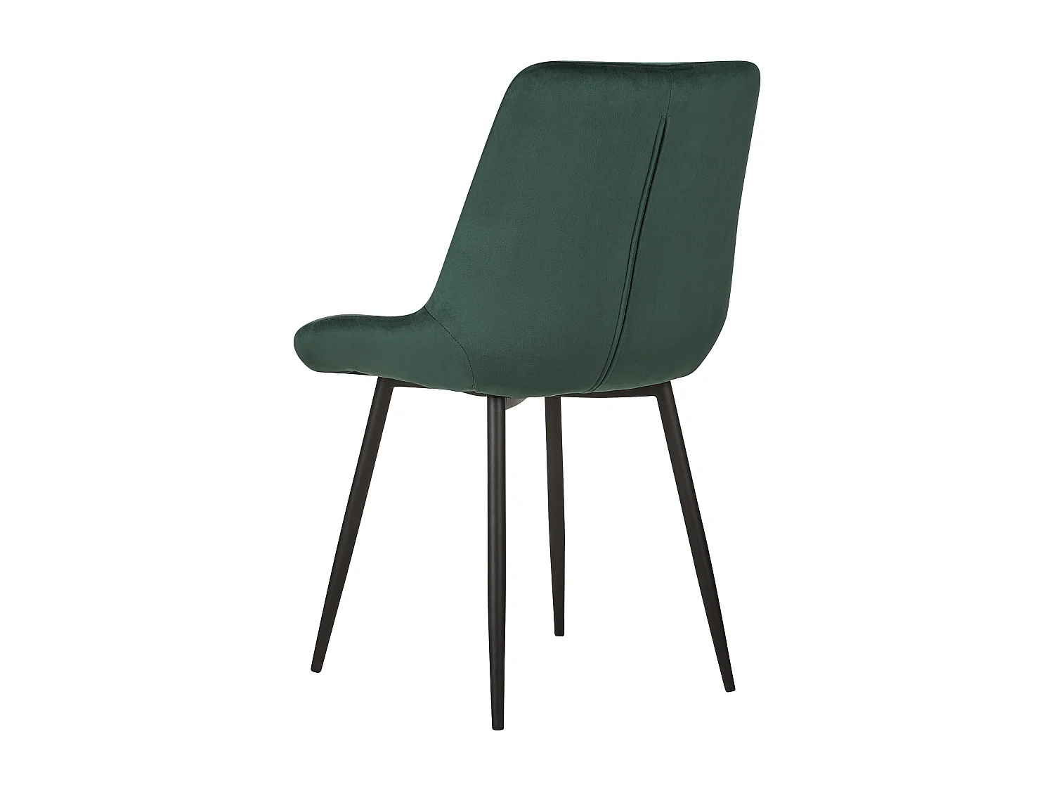 Lot de 2 chaises de salle à manger MELROSE Velours Vert foncé