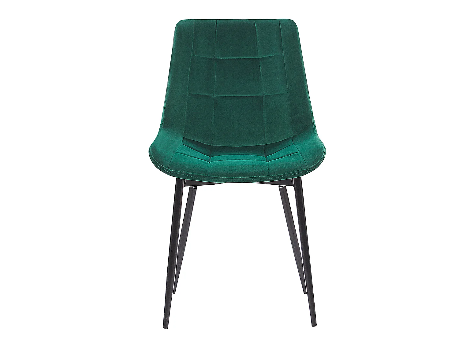 Lot de 2 chaises de salle à manger MELROSE Velours Vert foncé