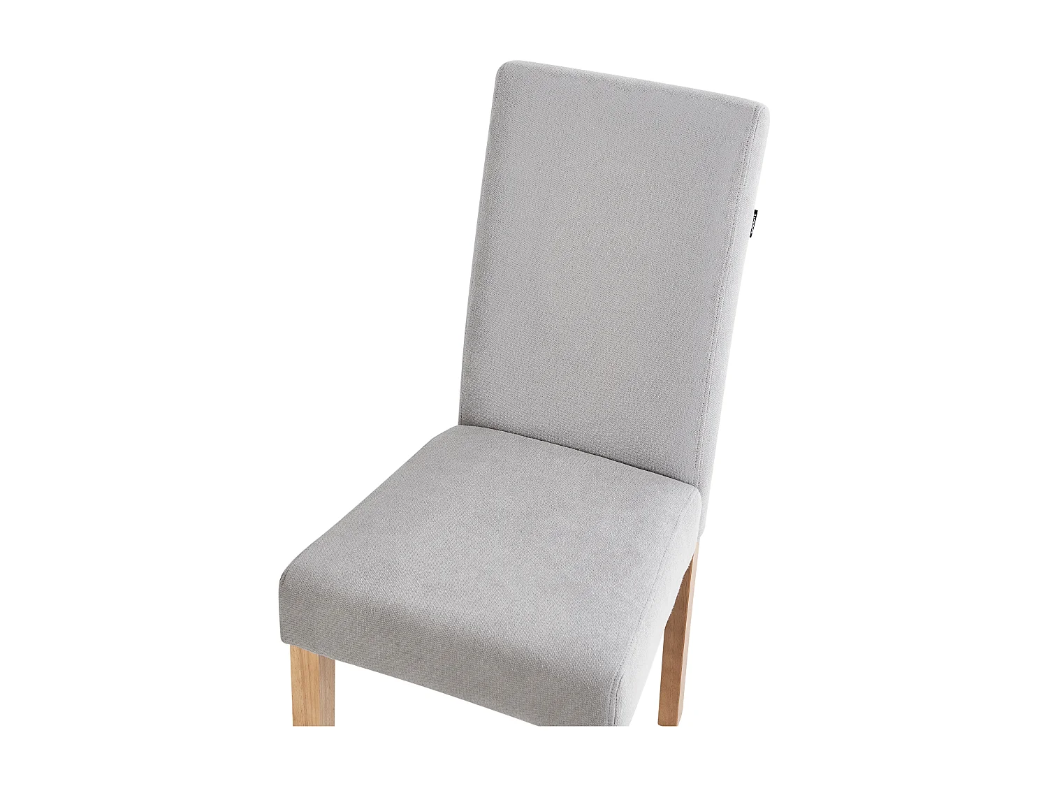 Lot de 2 chaises de salle à manger BROADWAY Tissu Gris foncé