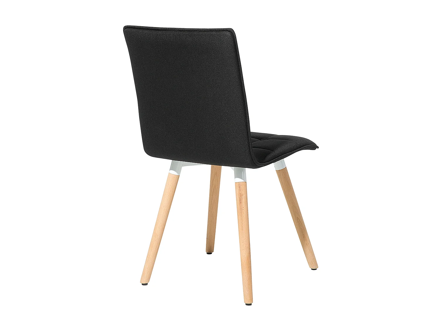 Eetkamerstoel BROOKLYN Set van 2 Stof Zwart