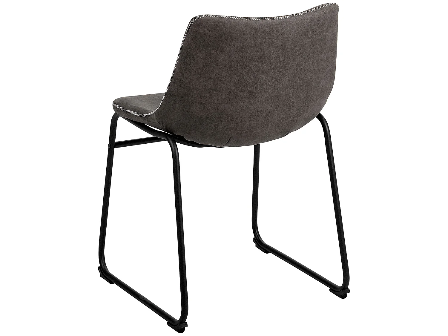 Set di 2 sedie da pranzo BATAVIA Grigio scuro