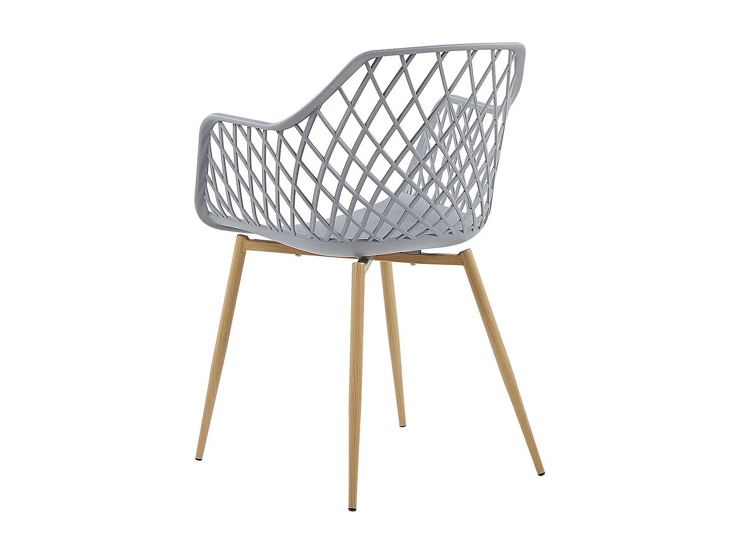 Lot de 2 chaises de salle à manger NASHUA Gris clair