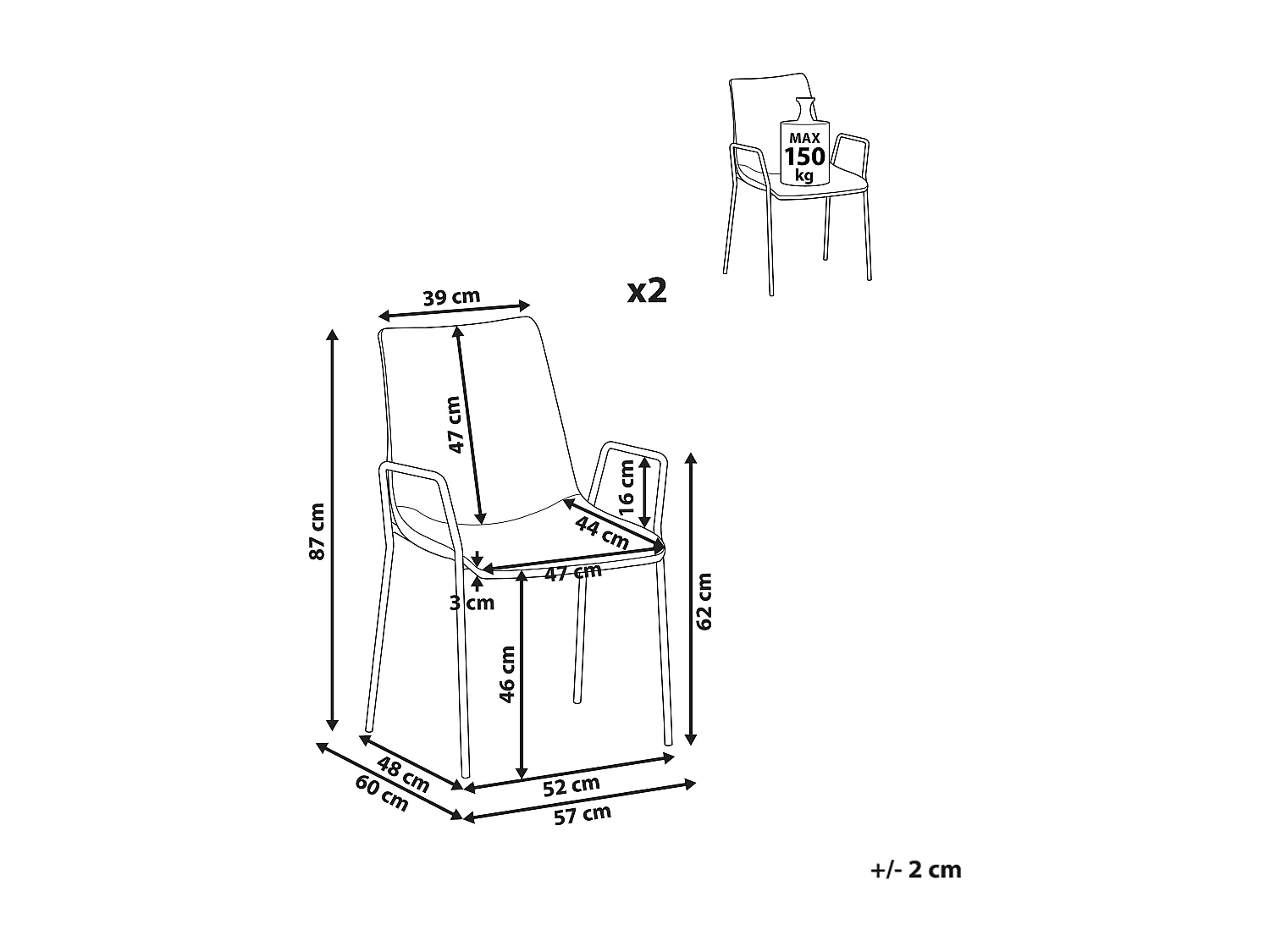 Moderner Esszimmrtisch 2er Set Dunkelblau Samtstoff Metallgestell Jefferson