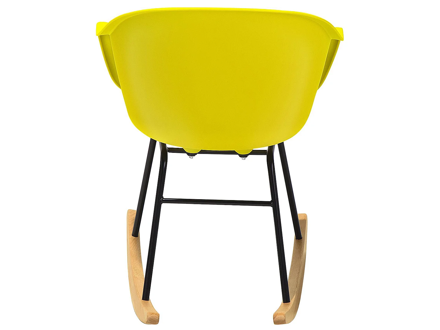 Chaise à bascule jaune HARMONY