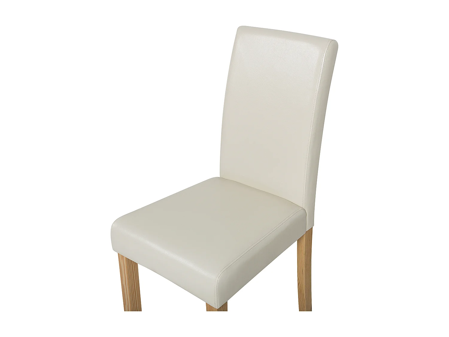 Set van 2 eetkamerstoelen BROADWAY Kunstleer Beige