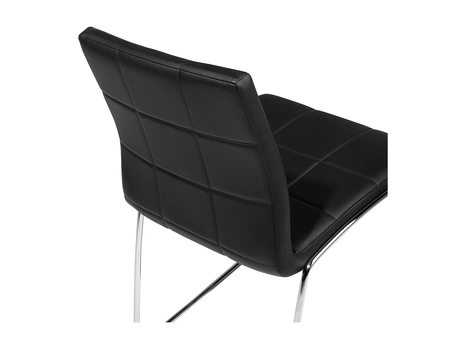 Lot de 2 chaises de conférence KIRON Cuir PU Noir