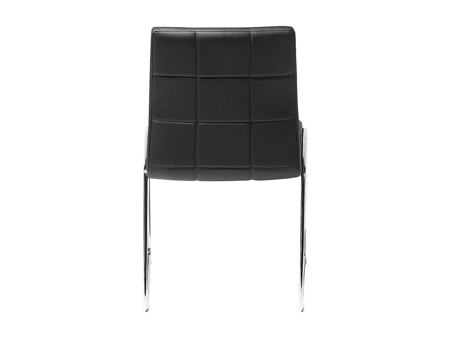 Lot de 2 chaises de conférence KIRON Cuir PU Noir