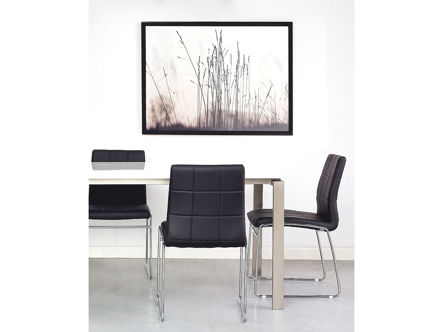 Set of 2 Dining Chairs KIRON Faux Leather Black