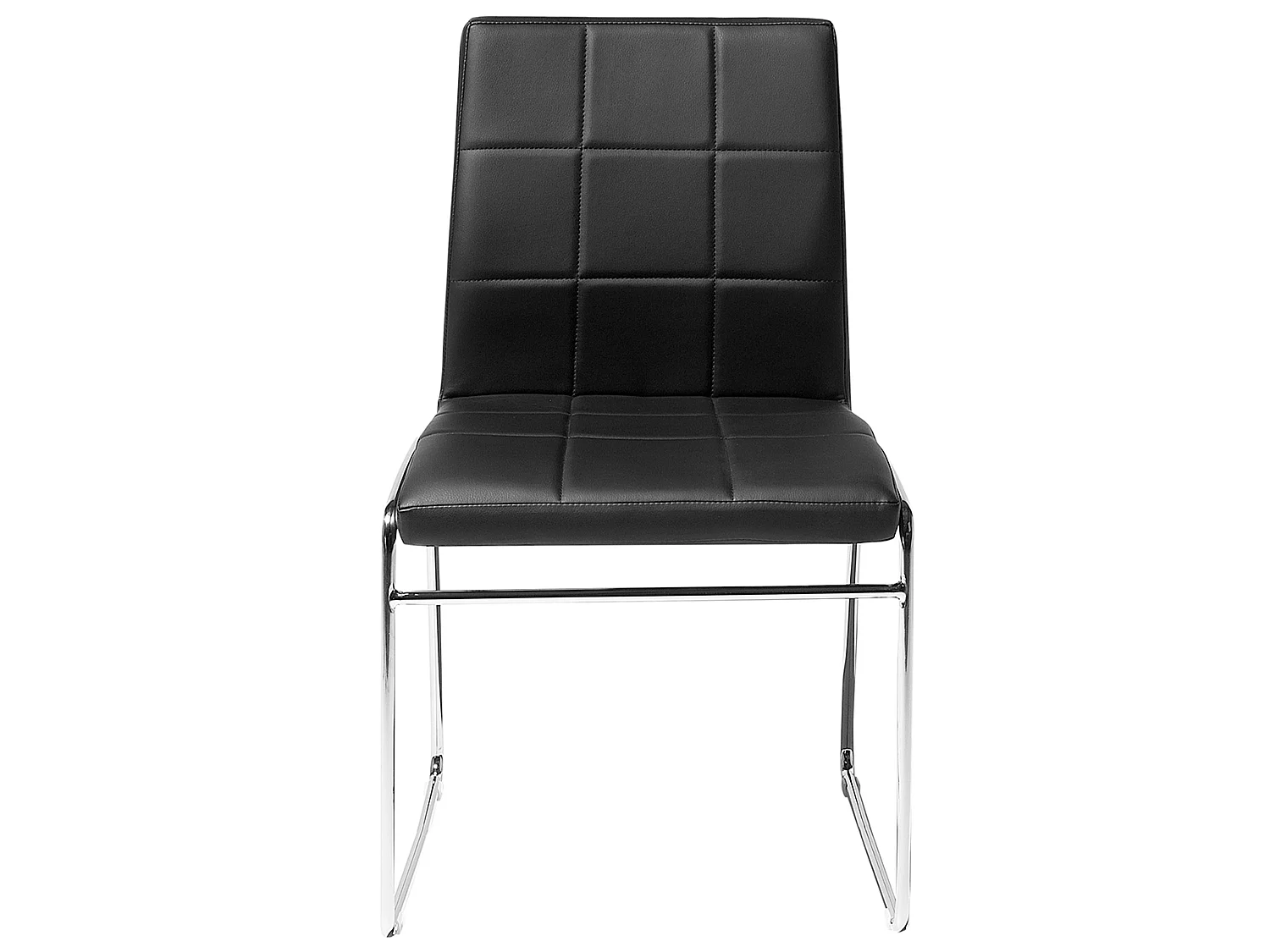 Set of 2 Dining Chairs KIRON Faux Leather Black