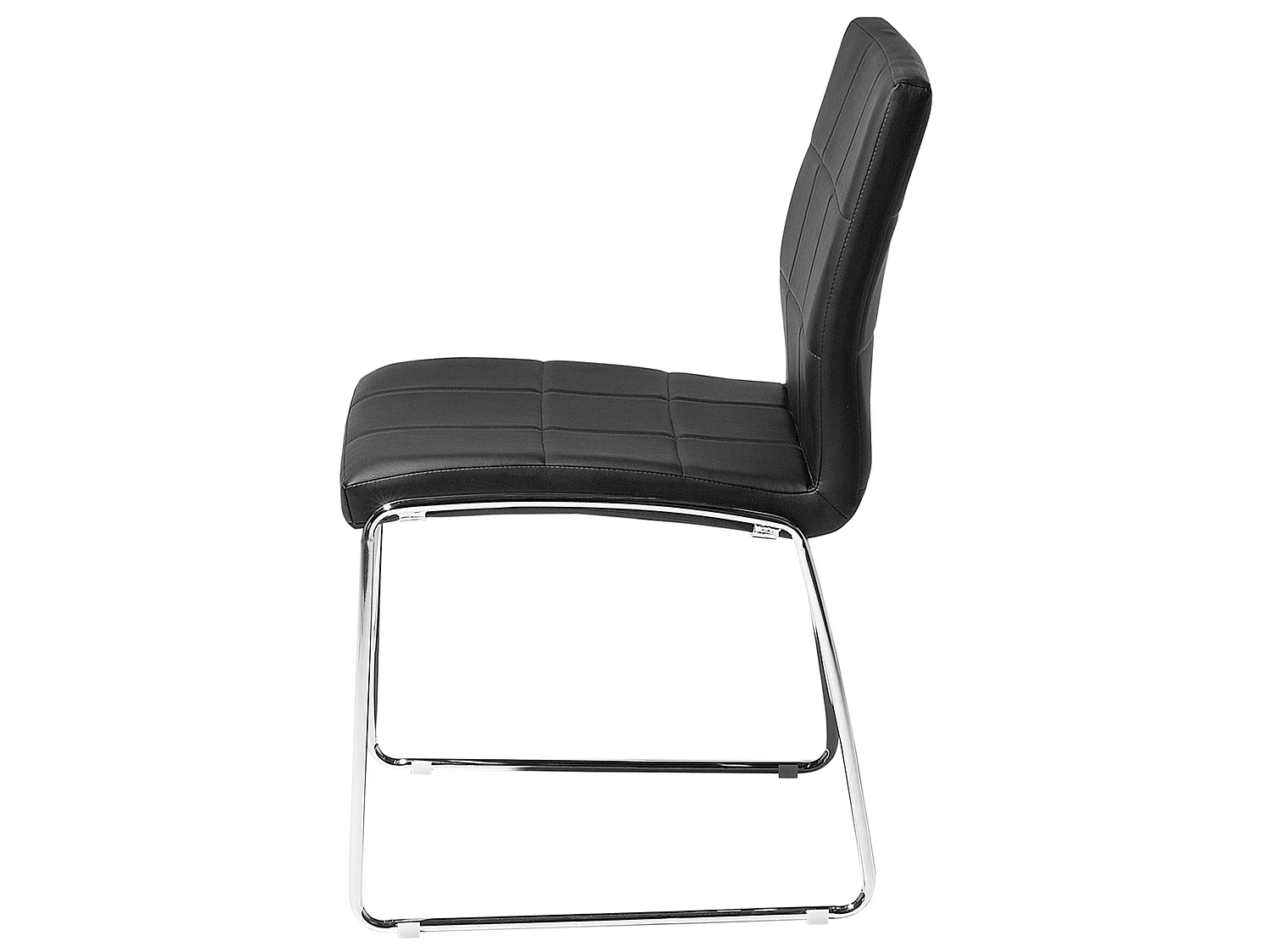 Set of 2 Dining Chairs KIRON Faux Leather Black