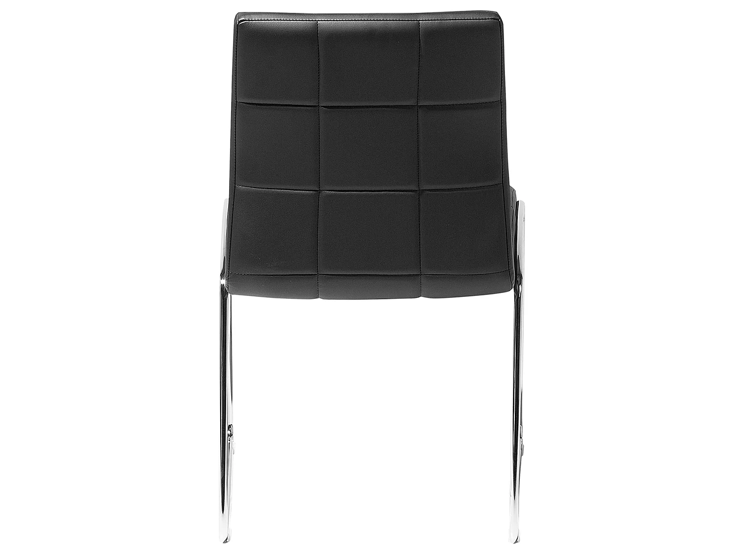 Set of 2 Dining Chairs KIRON Faux Leather Black