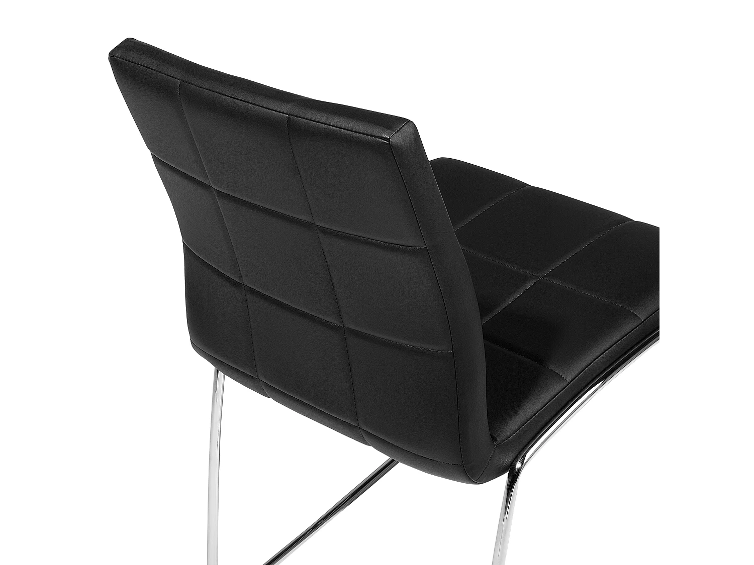 Set of 2 Dining Chairs KIRON Faux Leather Black