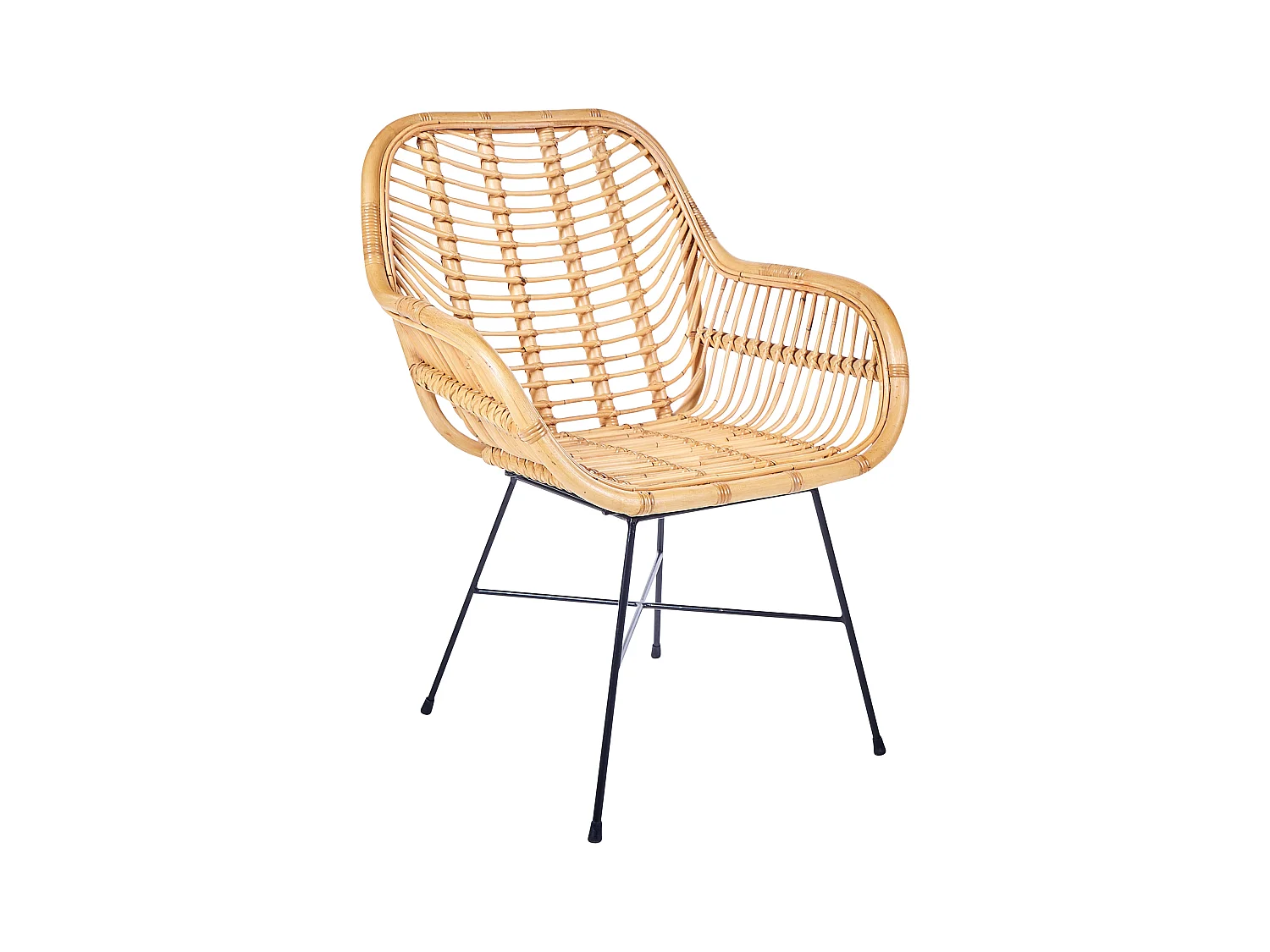 Chaise de salle à manger CANORA Rotin Naturel