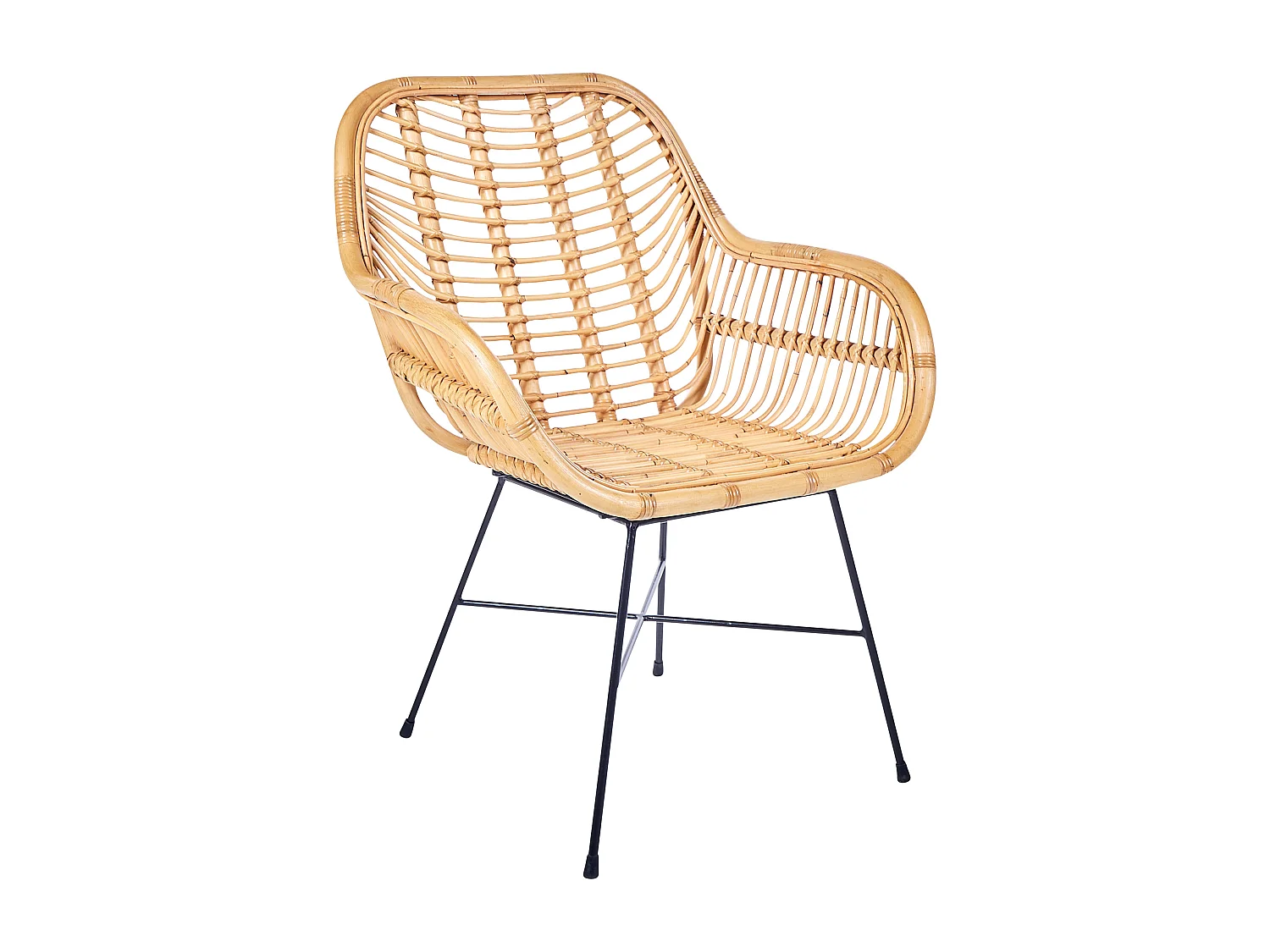 Chaise de salle à manger CANORA Rotin Naturel