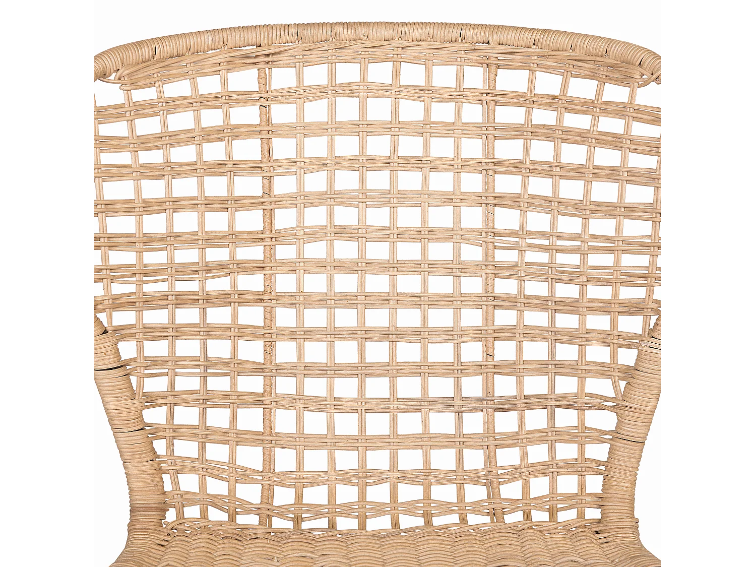 Zestaw 2 krzeseł do jadalni ELFROS Rattan Naturalny