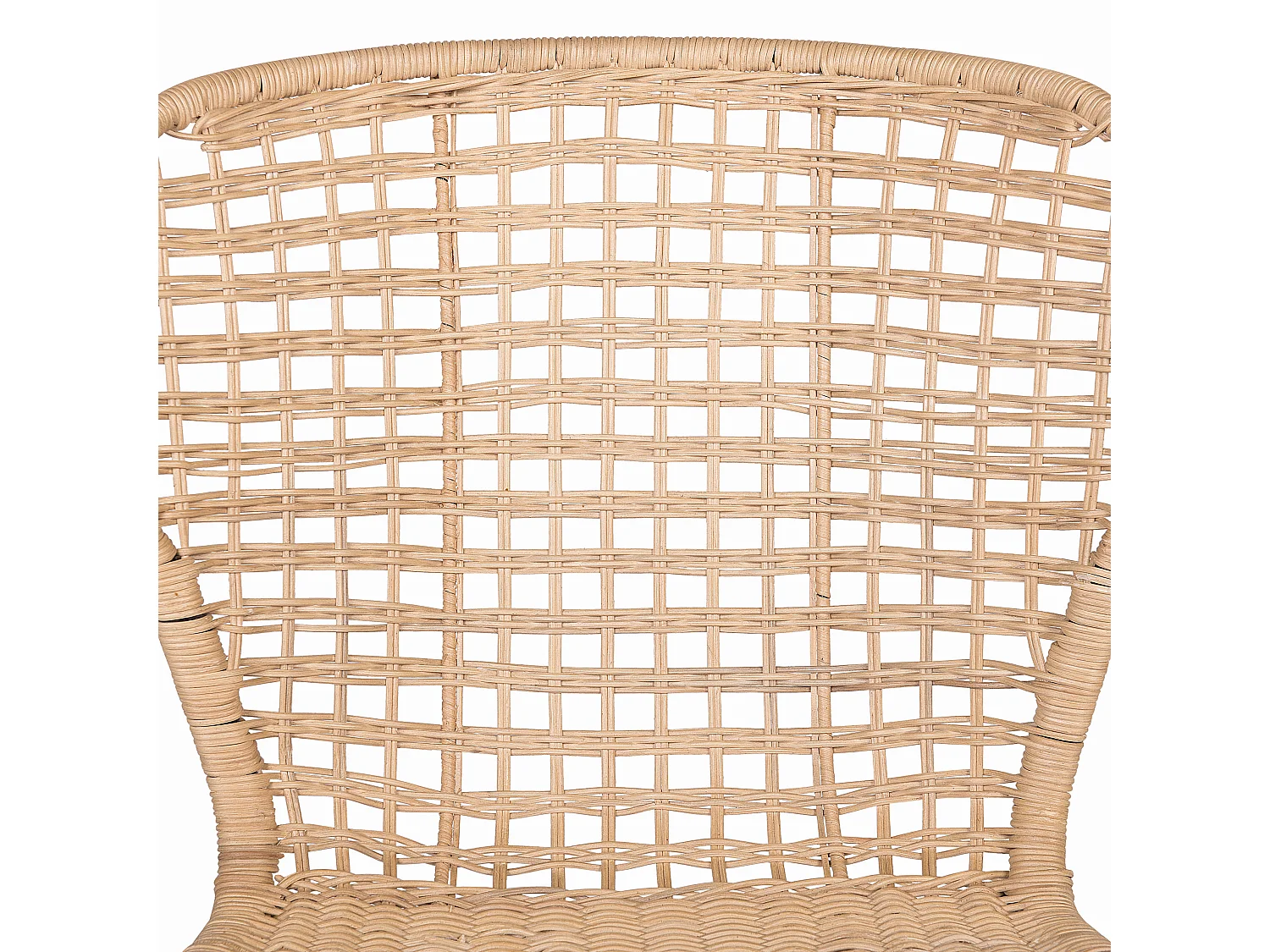 Zestaw 2 krzeseł do jadalni ELFROS Rattan Naturalny