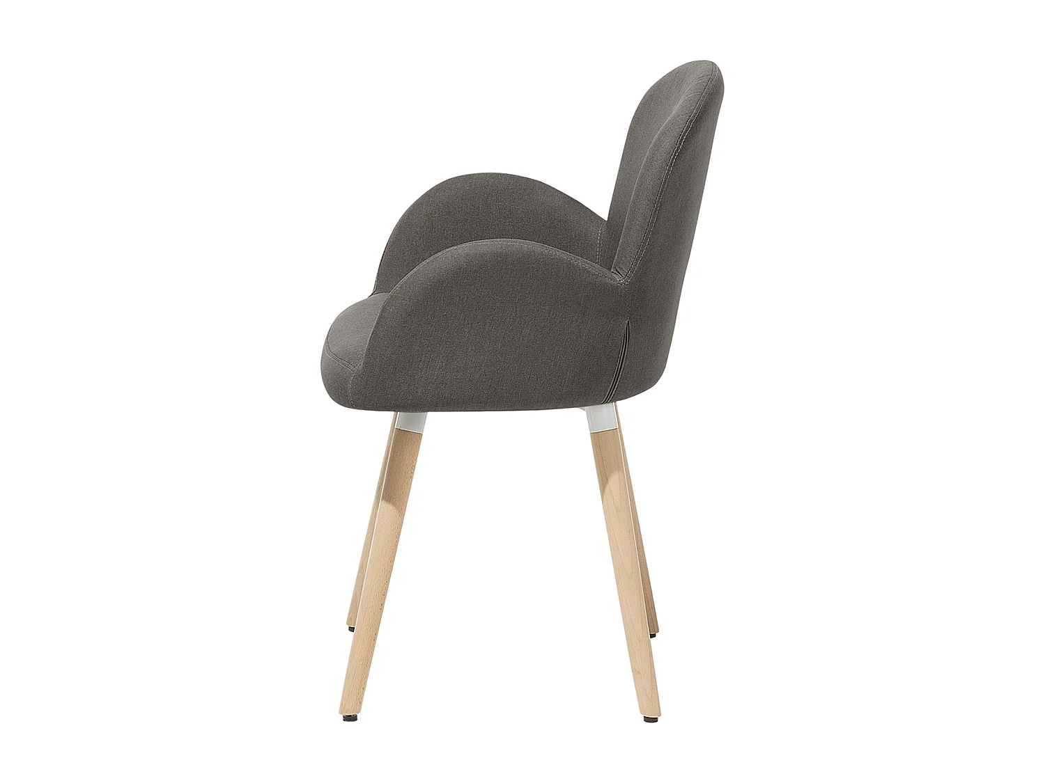 Chaise de salle à manger BROOKVILLE Set de 2 Tissu Taupe