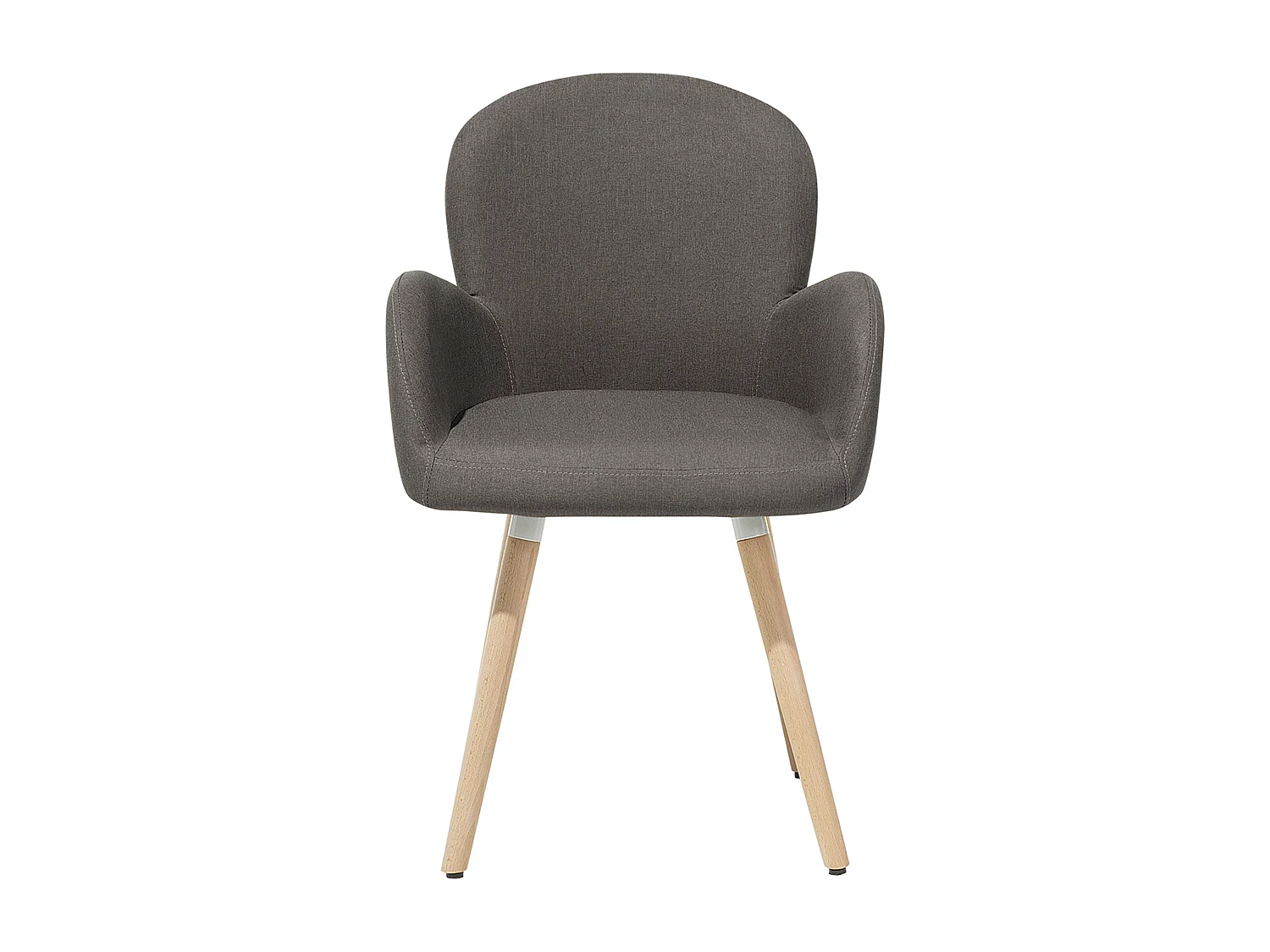 Chaise de salle à manger BROOKVILLE Set de 2 Tissu Taupe