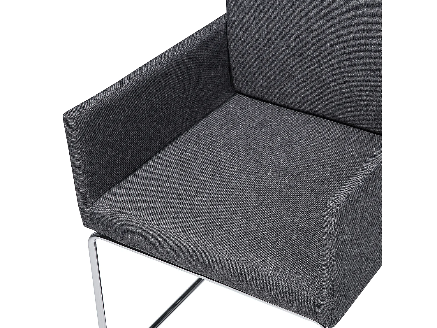 Set van 2 eetkamerstoelen GOMEZ Donkergrijs