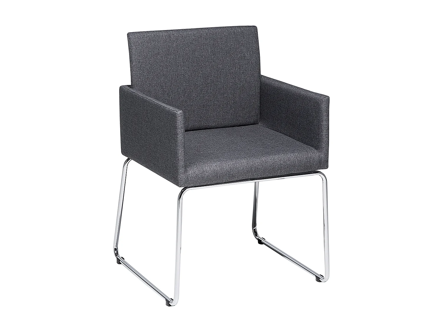 Lot de 2 chaises de salle à manger GOMEZ Gris foncé