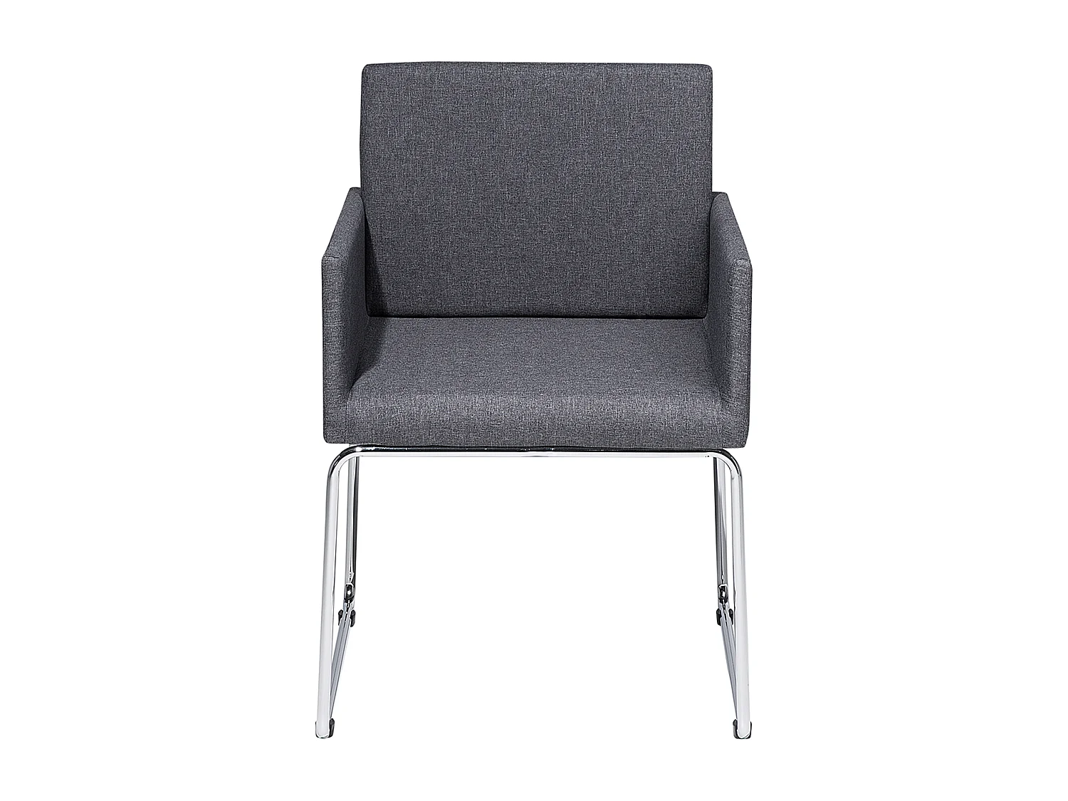 Lot de 2 chaises de salle à manger GOMEZ Gris foncé