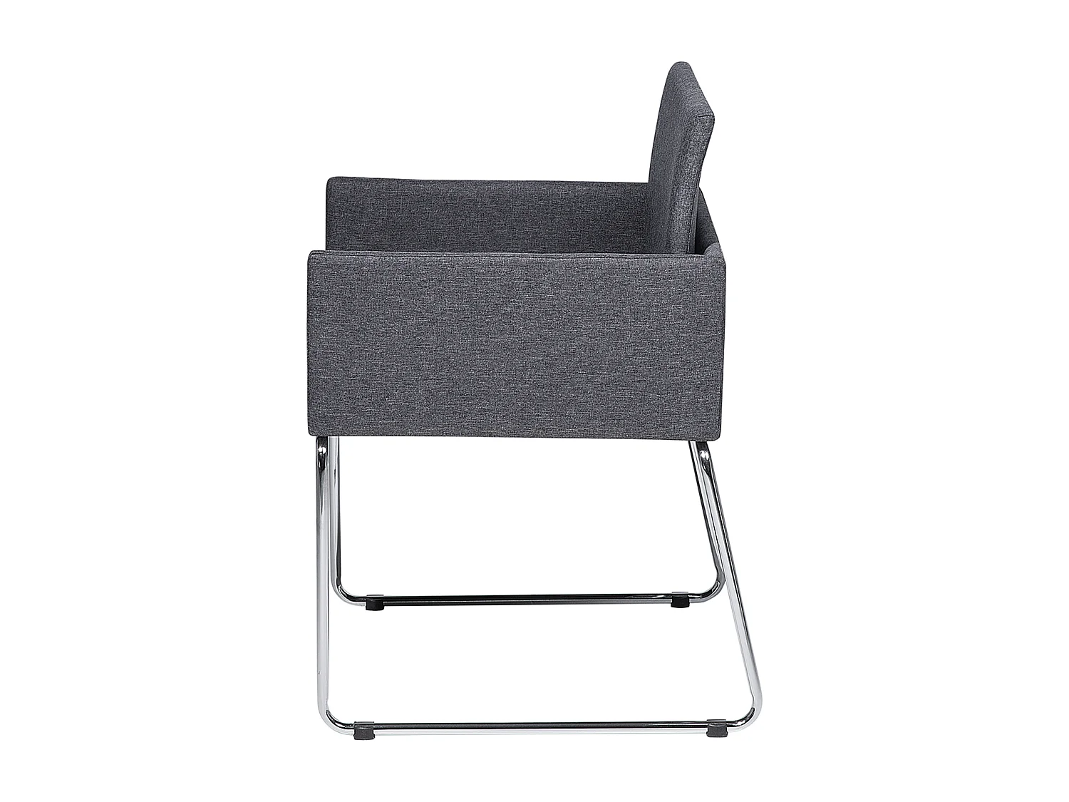 Lot de 2 chaises de salle à manger GOMEZ Gris foncé
