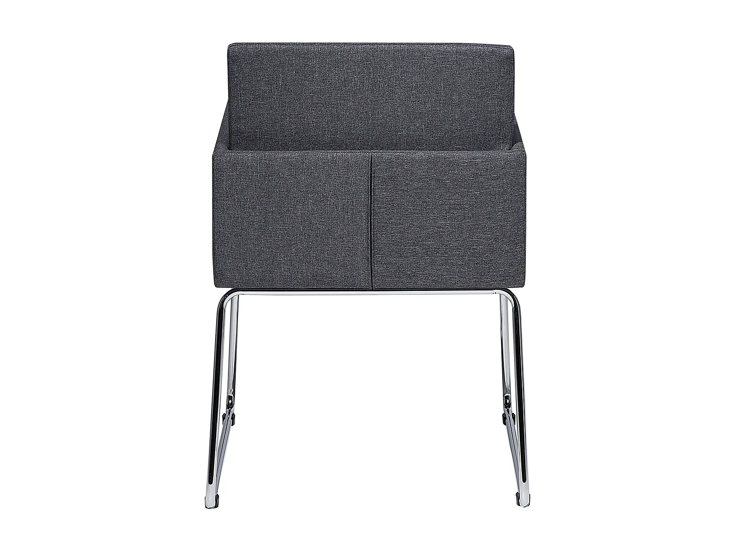 Lot de 2 chaises de salle à manger GOMEZ Gris foncé