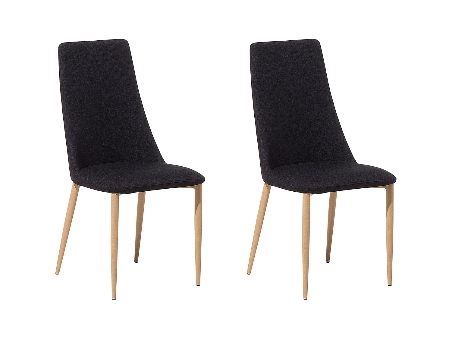Lot de 2 chaises de salle à manger CLAYTON Noir