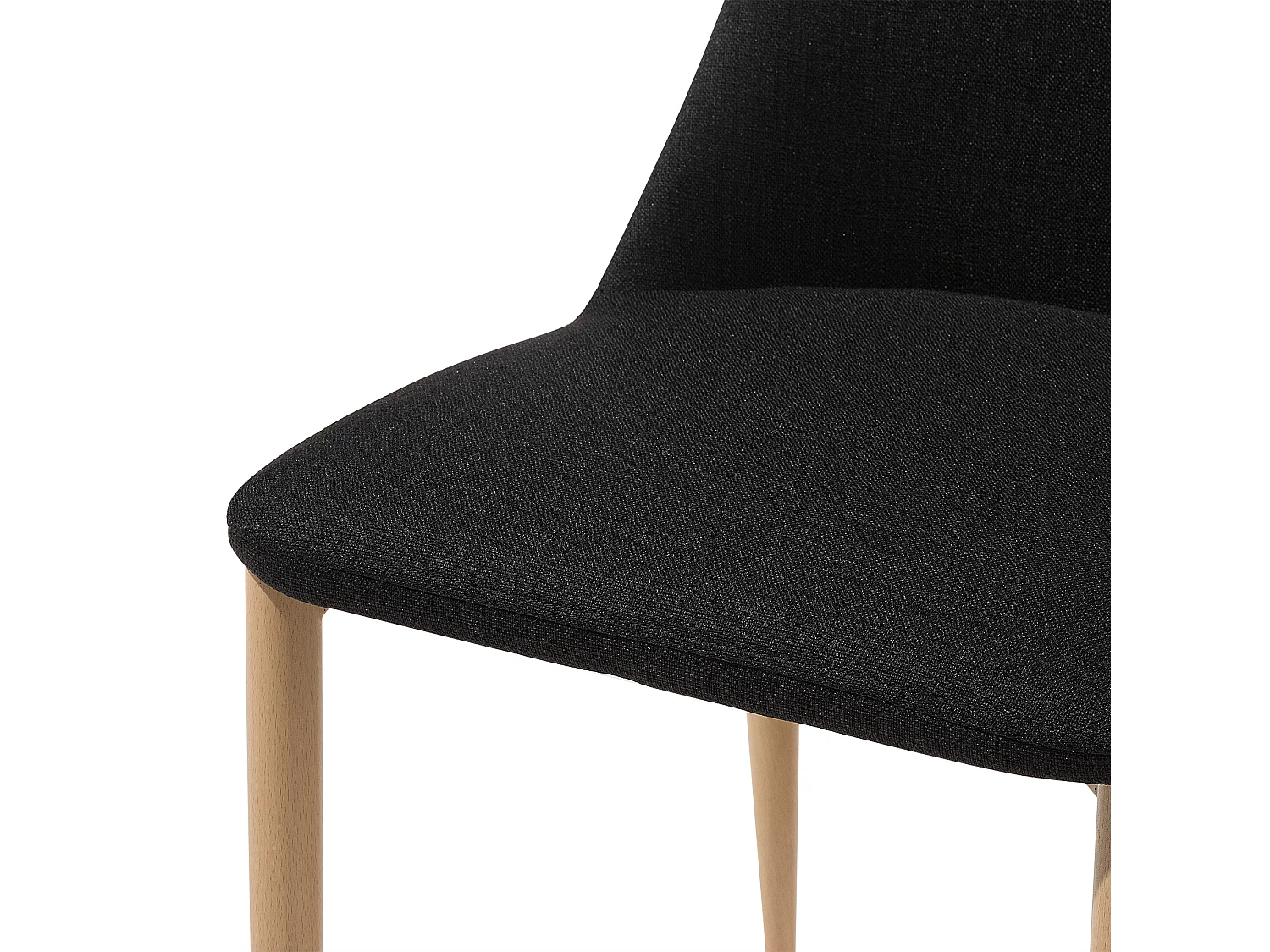 Set van 2 eetkamerstoelen CLAYTON Zwart